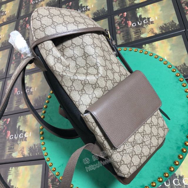 Gucci包 古馳雙肩包 598140啡膠 Gucci新款後背包 雙肩背包  gudj1269